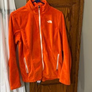 Orange North Face Sweatshirt
